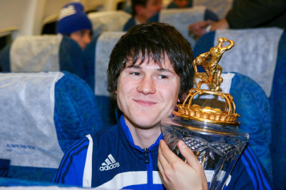 Празднование чемпионства «Зенита» в самолете.