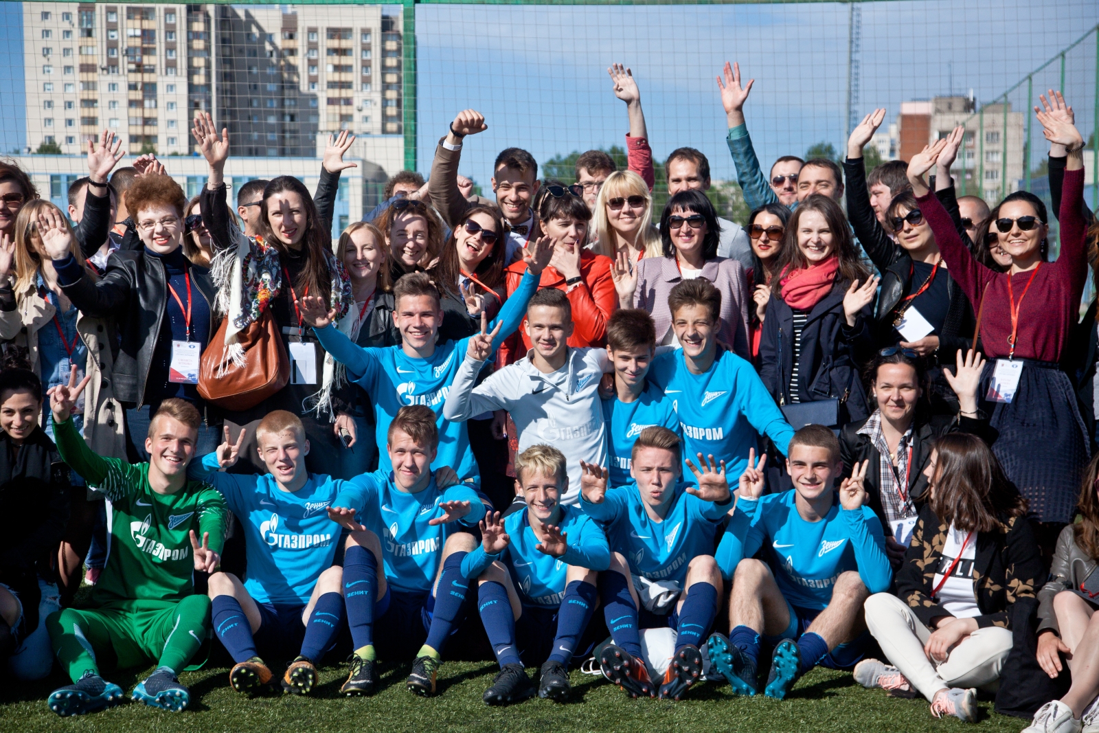 Экскурсия в Академии ФК «Зенит» для туристов из разных стран мира