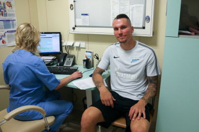 Второй день медосмотра футболистов «Зенита»