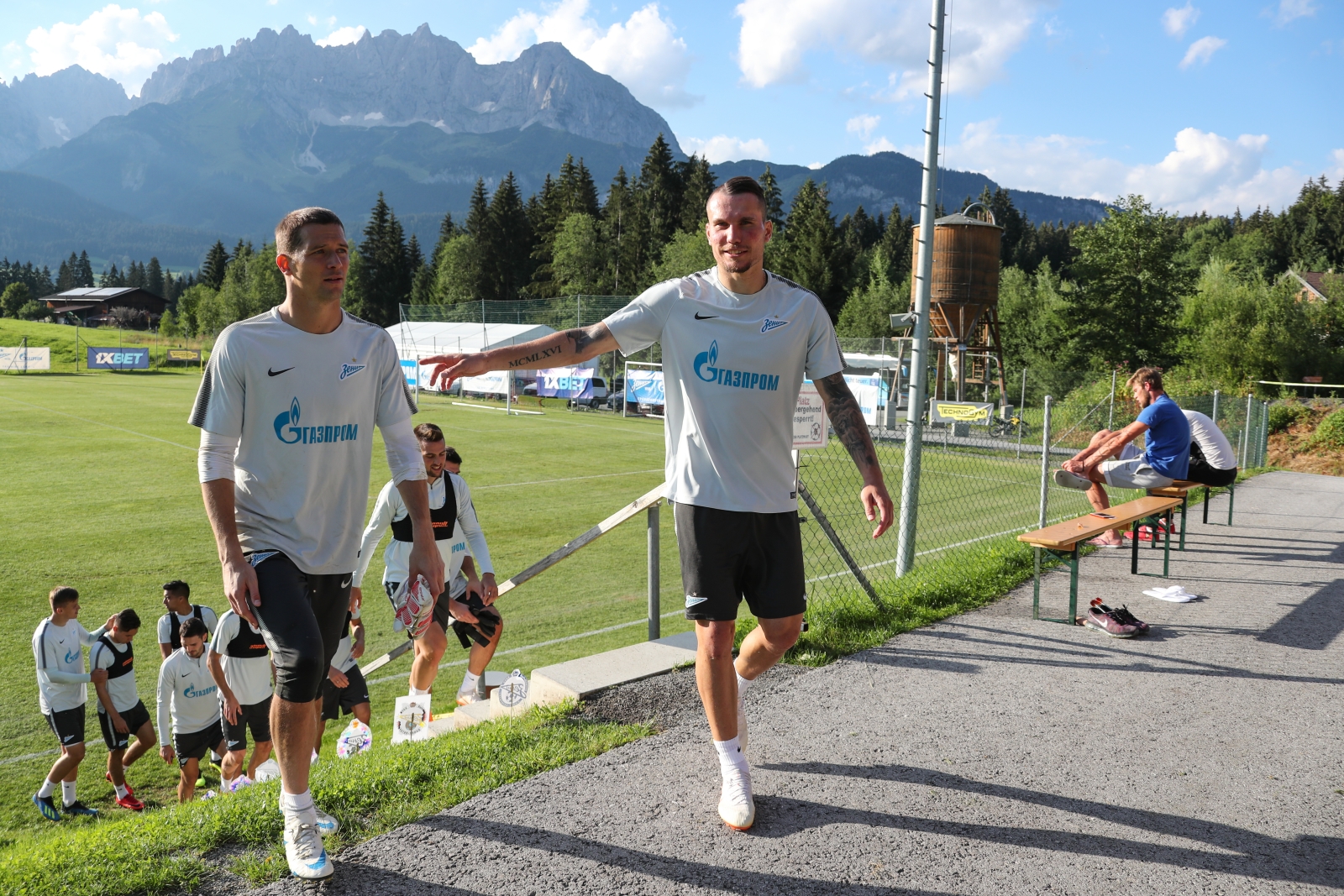 Вторые «Газпром» — тренировочные сборы в Австрии: вечерняя тренировка 7 июля