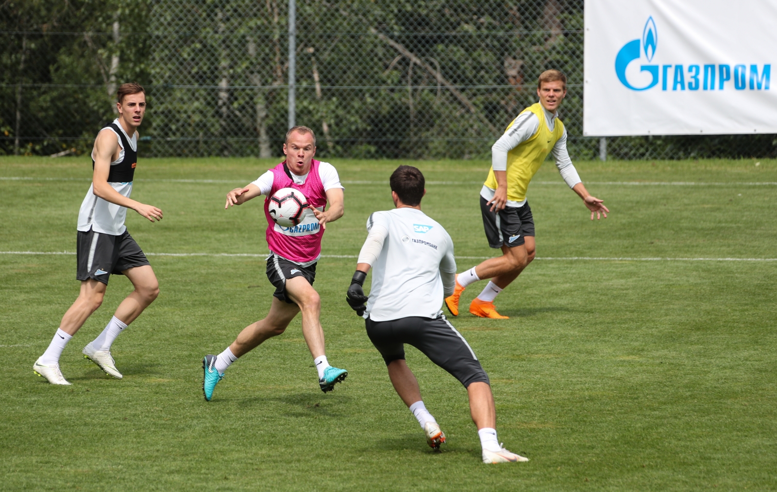 Вторые «Газпром» — тренировочные сборы в Австрии: вечерняя тренировка 8 июля