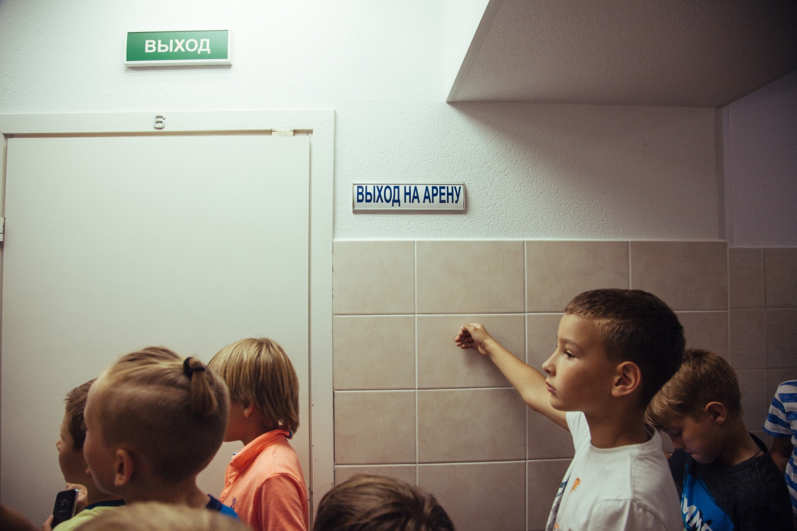 Академия ФК «Зенит» на экскурсии на стадионе «Петровский»