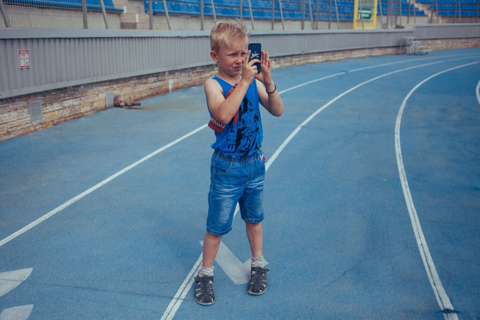 Академия ФК «Зенит» на экскурсии на стадионе «Петровский»
