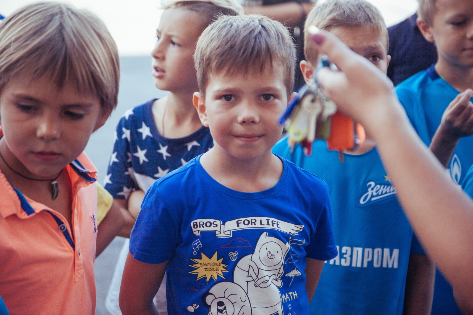 Академия ФК «Зенит» на экскурсии на стадионе «Петровский»