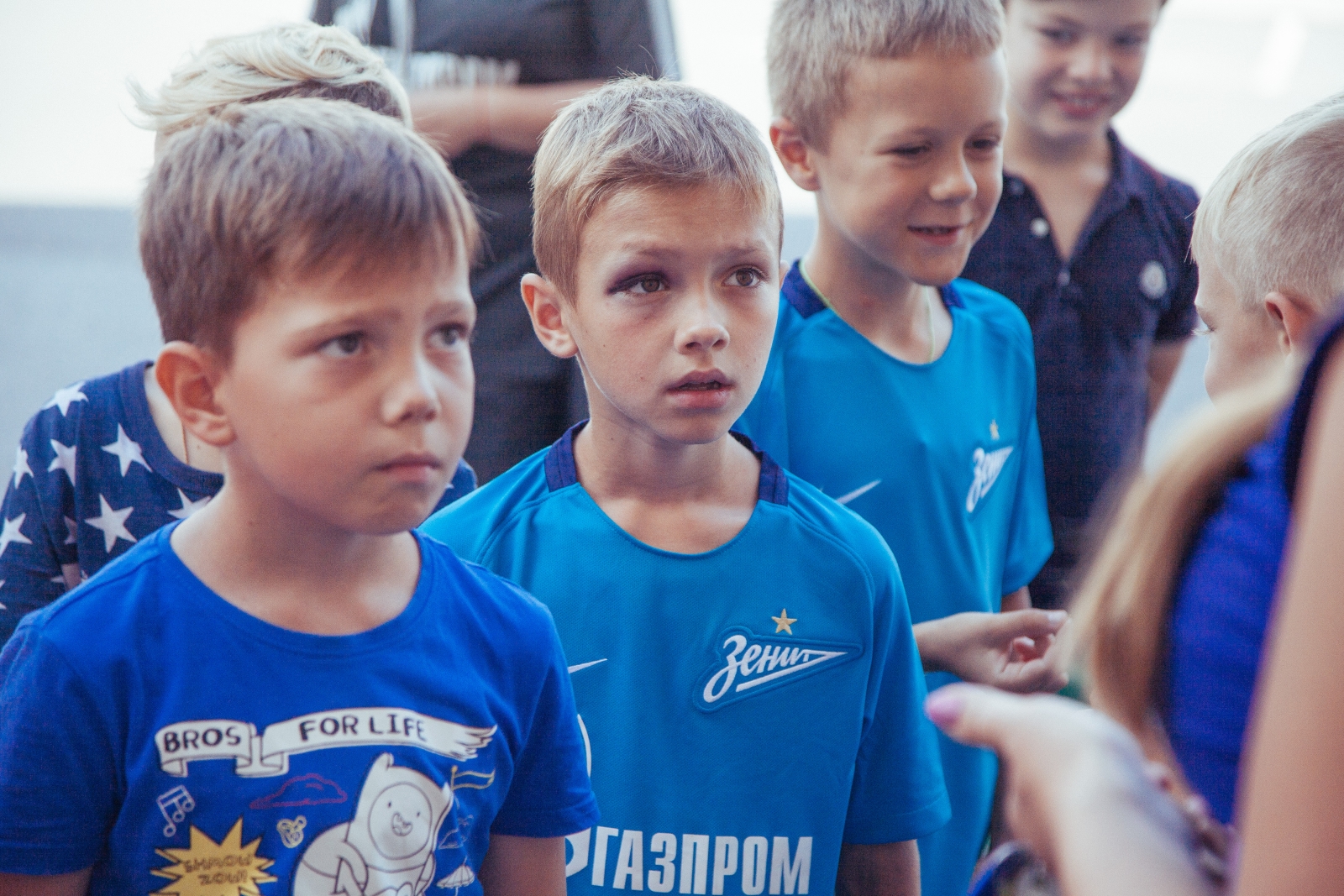 Академия ФК «Зенит» на экскурсии на стадионе «Петровский»