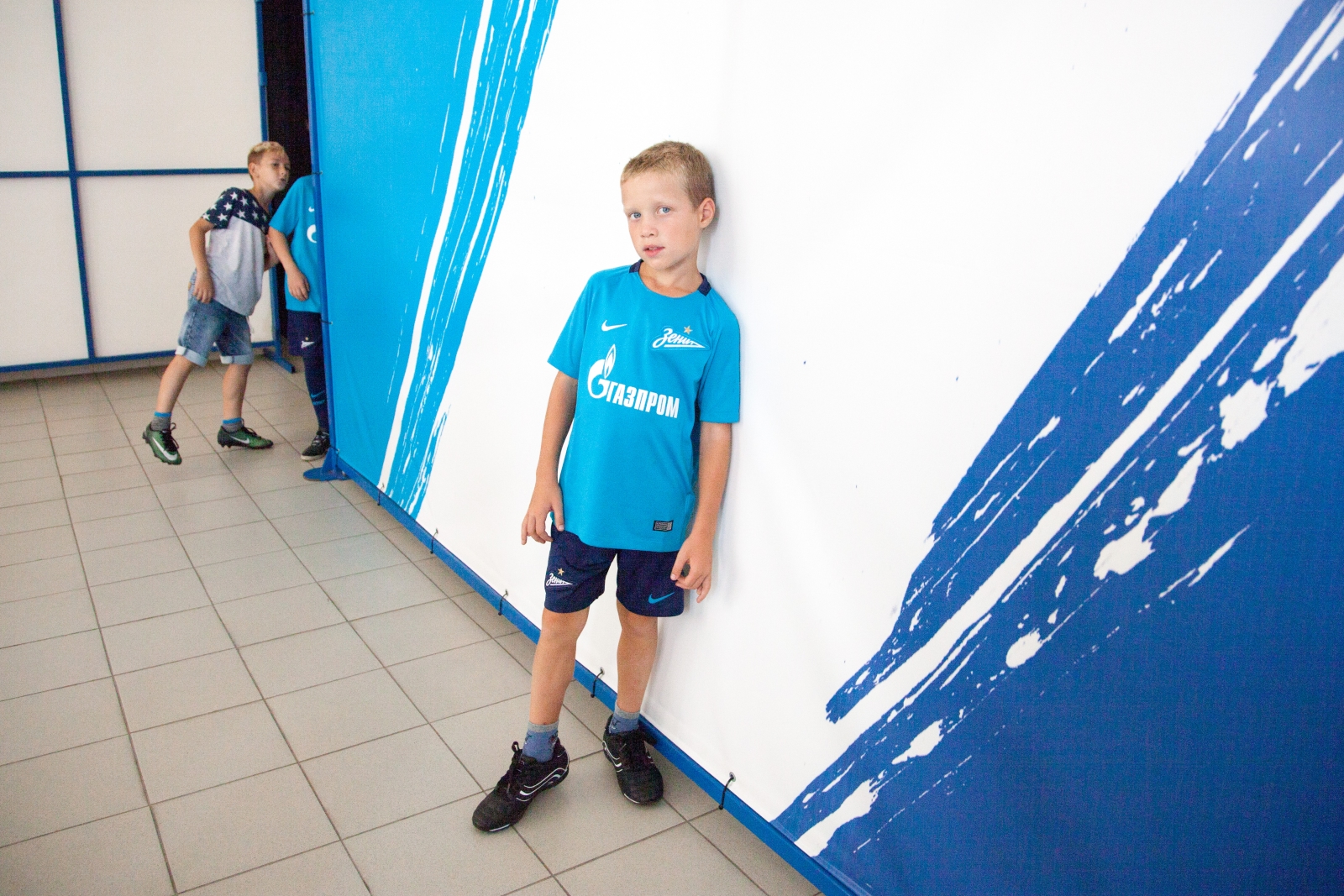 Академия ФК «Зенит» на экскурсии на стадионе «Петровский»