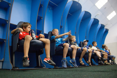 Академия ФК «Зенит» на экскурсии на стадионе «Петровский»