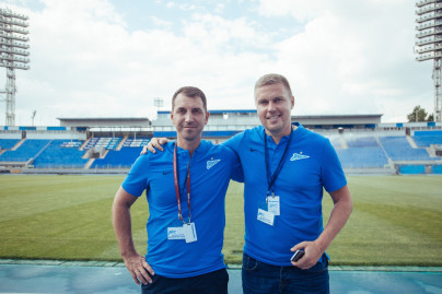 Академия ФК «Зенит» на экскурсии на стадионе «Петровский»