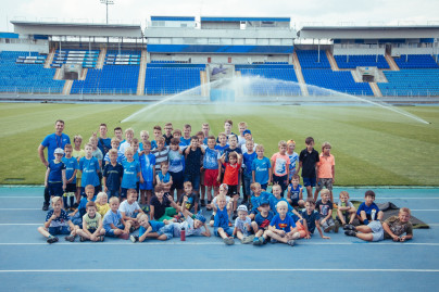 Академия ФК «Зенит» на экскурсии на стадионе «Петровский»