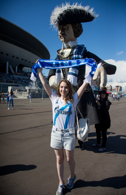 Фан-променад на матче «Зенит» — «Арсенал»