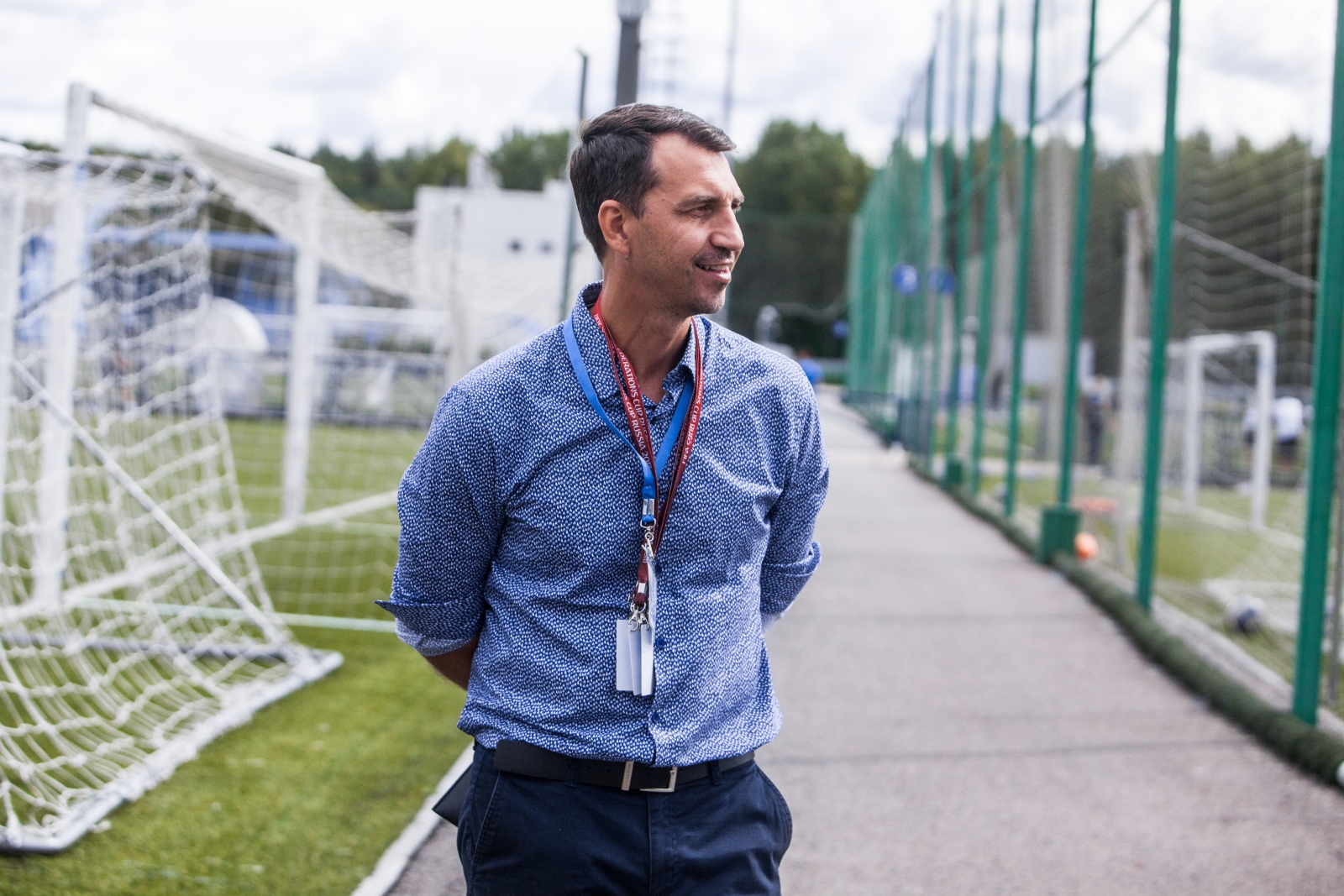 «Большой фестиваль футбола»: тренировка детей из тренировочного лагеря Академии