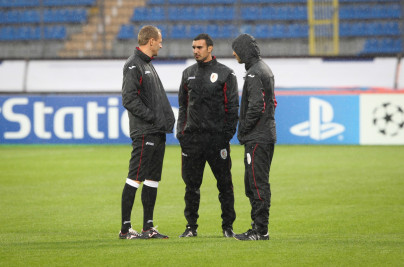 Открытая тренировка «Стандарда» перед матчем Лиги чемпионов УЕФА против «Зенита»