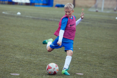 «Большой фестиваль футбола»: тренировка детей из тренировочного лагеря Академии, завершение тренировочных сборов