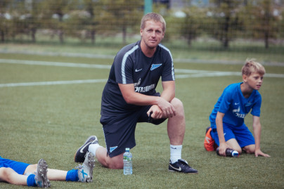 «Большой фестиваль футбола»: тренировка детей из тренировочного лагеря Академии, завершение тренировочных сборов