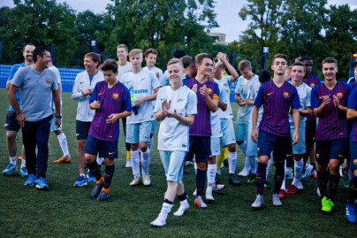 Cбор «Барселоны» в «Газпром»-Академии: товарищиский матч «Зенит» U-16 — «Барселона» U-18