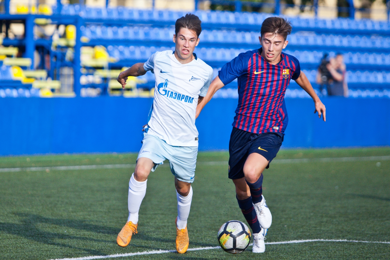 Cбор «Барселоны» в «Газпром»-Академии: товарищиский матч «Зенит» U-16 — «Барселона» U-18