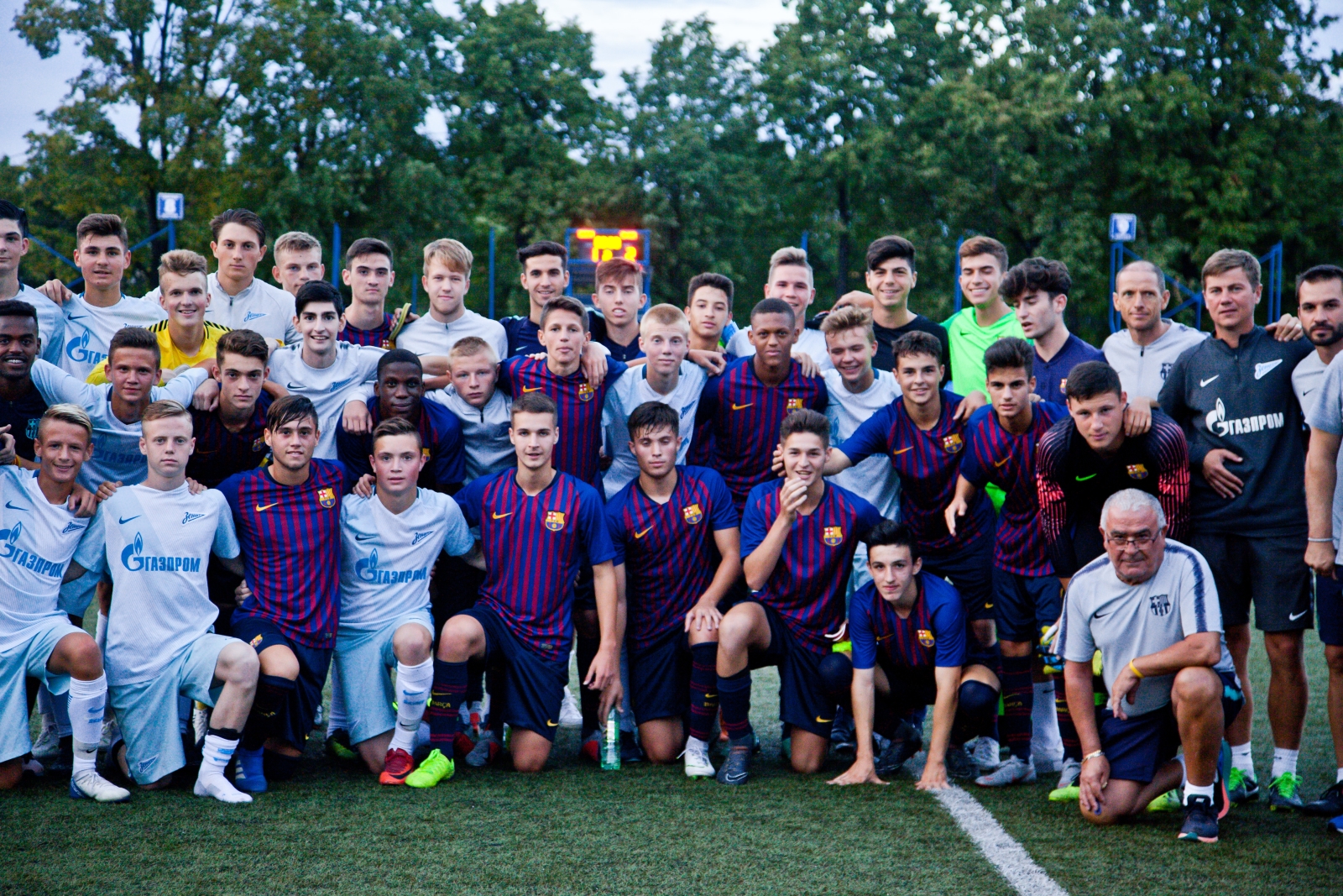 Cбор «Барселоны» в «Газпром»-Академии: товарищиский матч «Зенит» U-16 — «Барселона» U-18