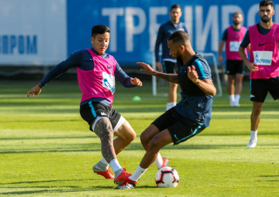 Открытая тренировка «Зенита» перед матчем с минским «Динамо»