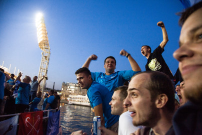 Фанатские корабли на матче Лиги Европы УЕФА «Зенит» — «Динамо» (Минск)