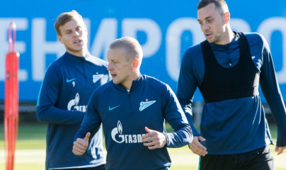 Открытая тренировка «Зенита» перед матчем с «Мольде»