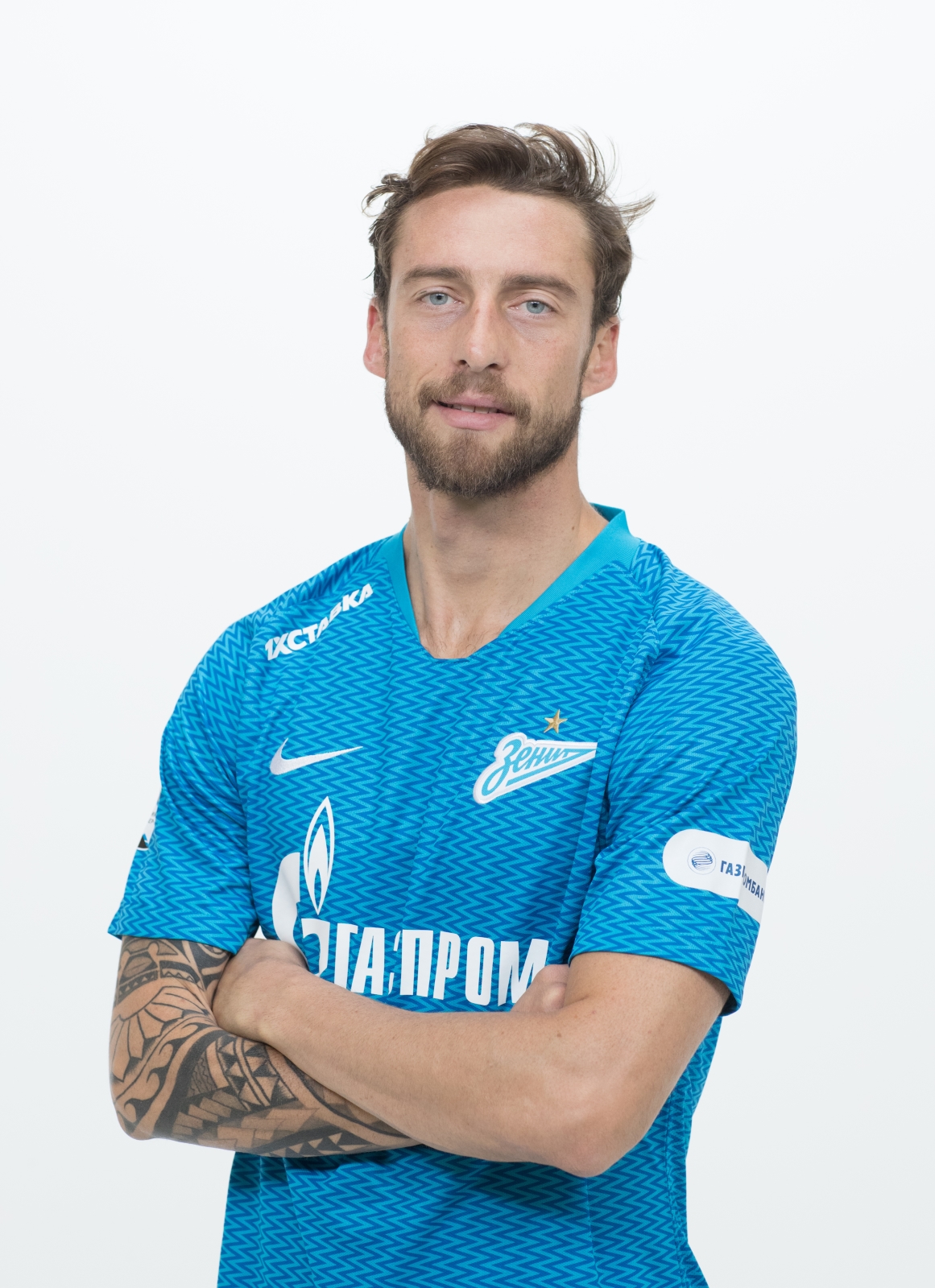 Фотосессия футболистов и тренеров основного состава ФК «Зенит» сезона 2018/19