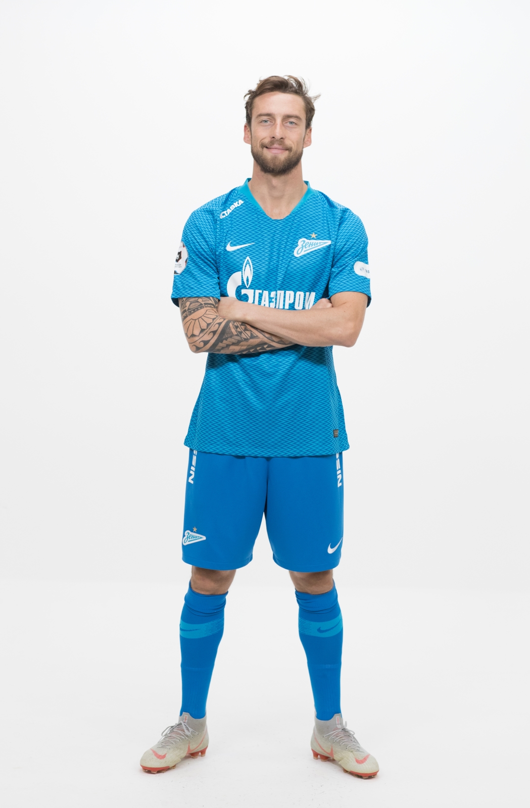 Фотосессия футболистов и тренеров основного состава ФК «Зенит» сезона 2018/19