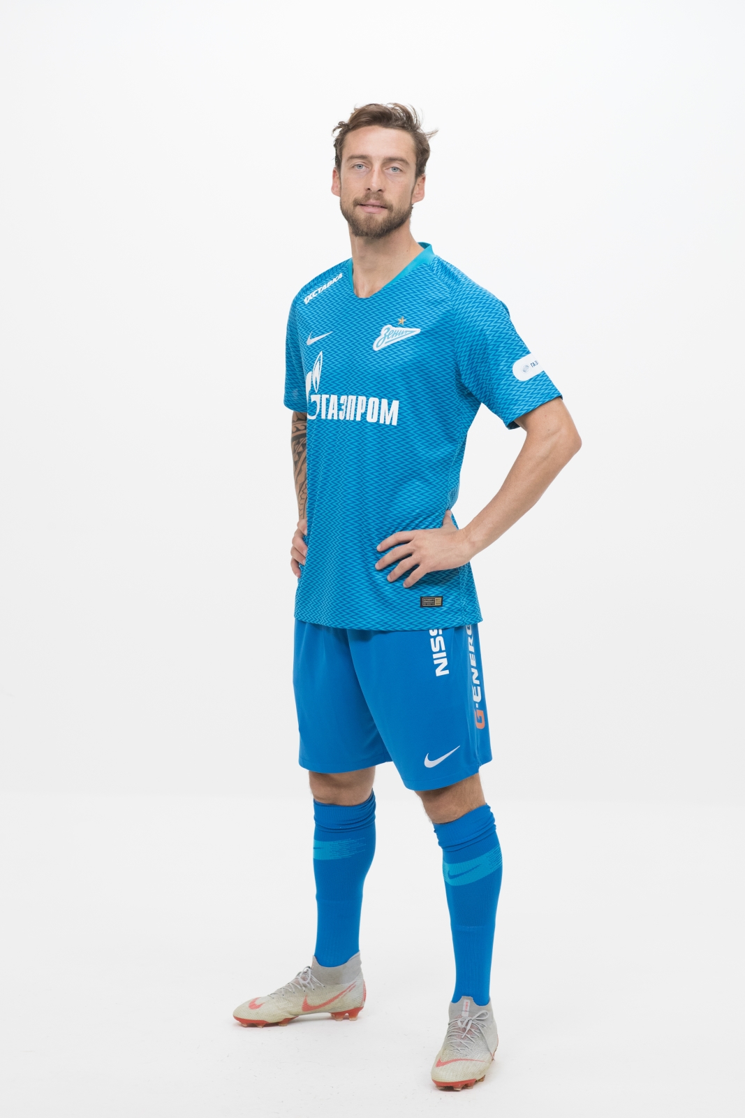 Фотосессия футболистов и тренеров основного состава ФК «Зенит» сезона 2018/19