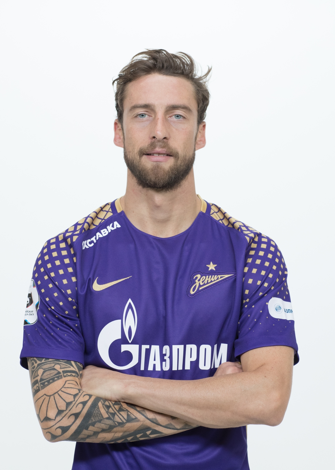 Фотосессия футболистов и тренеров основного состава ФК «Зенит» сезона 2018/19