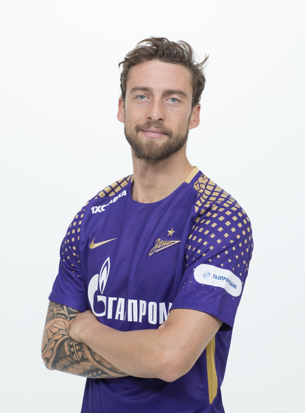 Фотосессия футболистов и тренеров основного состава ФК «Зенит» сезона 2018/19