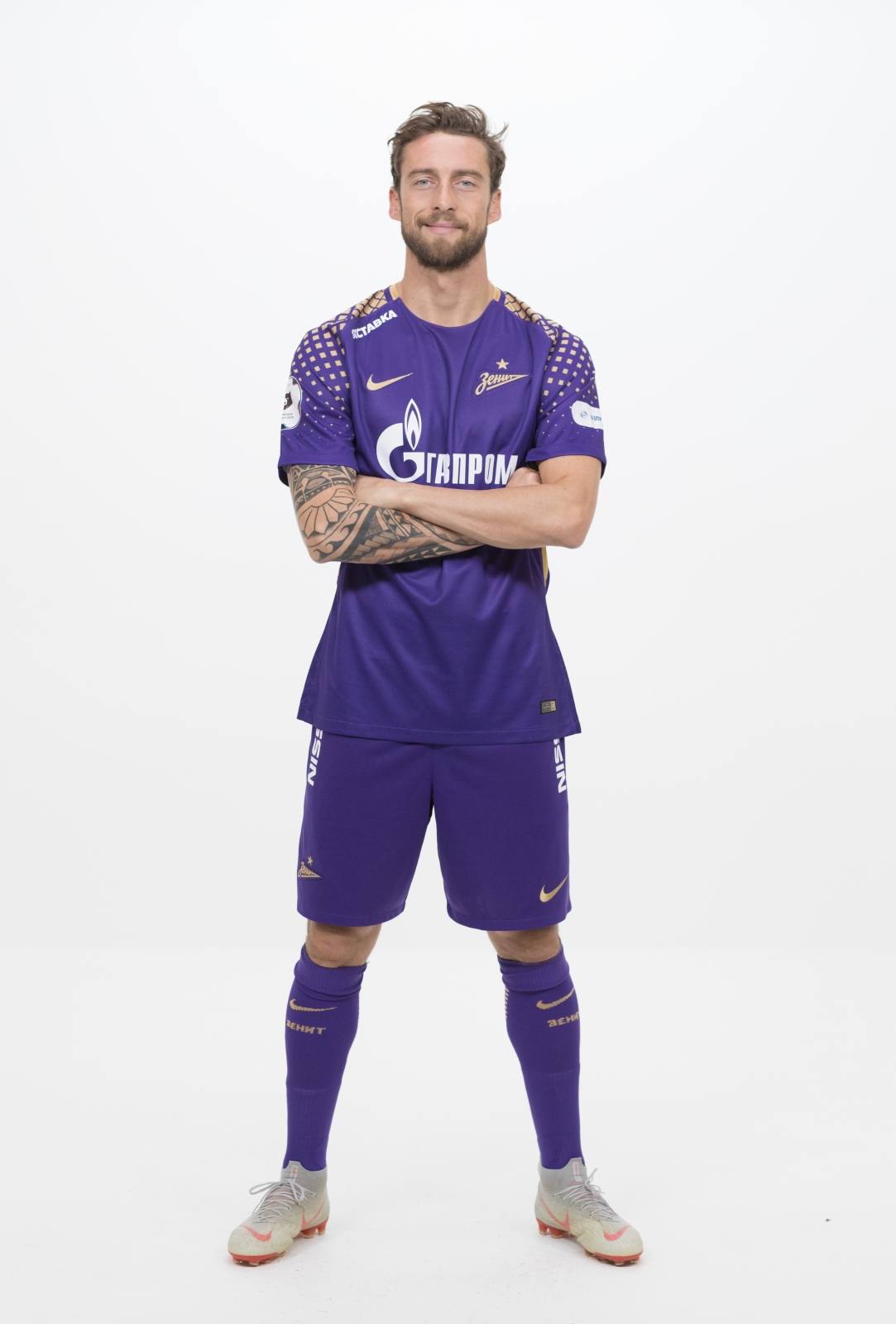 Фотосессия футболистов и тренеров основного состава ФК «Зенит» сезона 2018/19