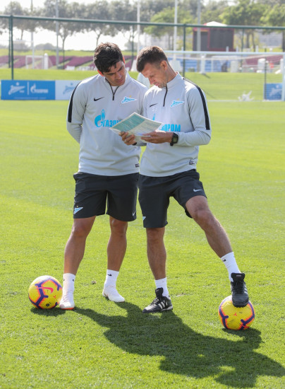 «Газпром»-тренировочные сборы в Катаре: 20 января, утренняя тренировка