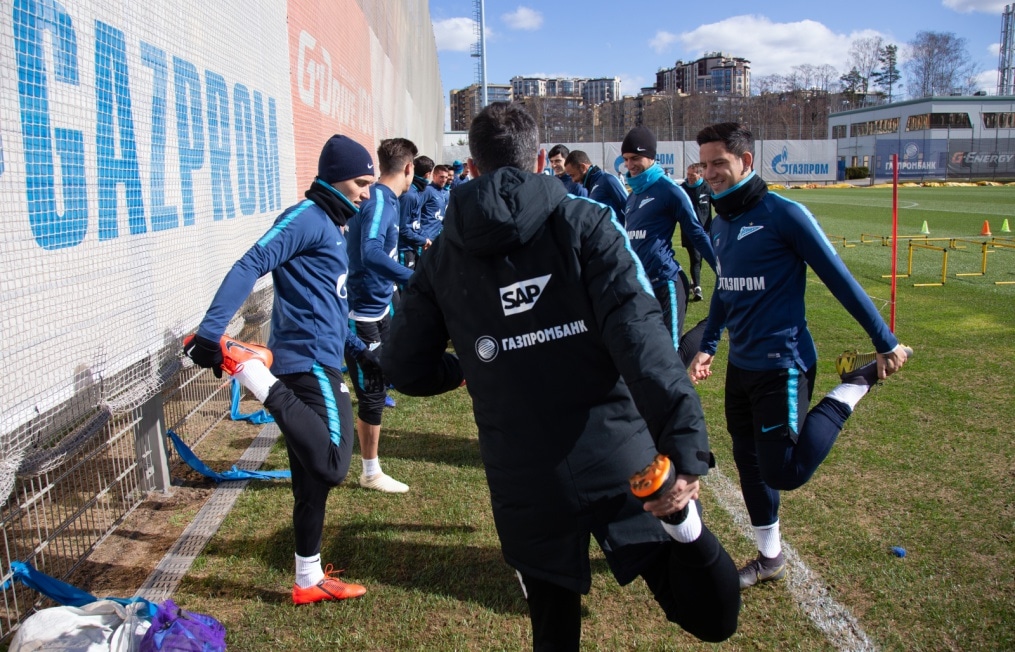 Открытая тренировка «Зенита» перед матчем с «Анжи»