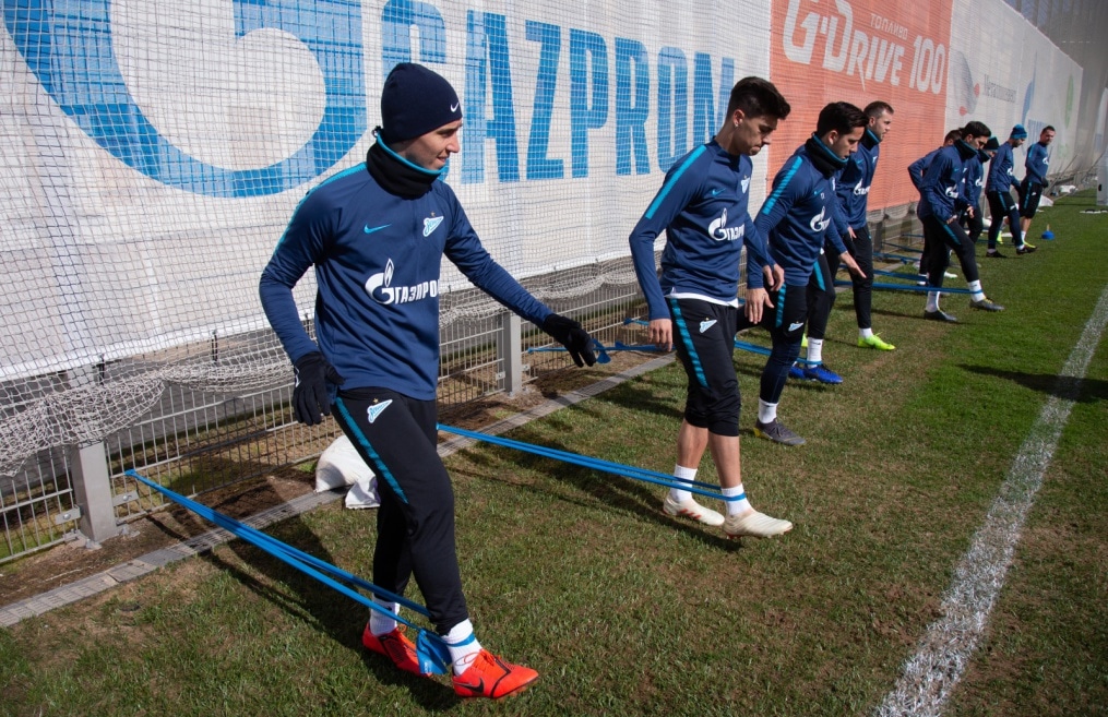 Открытая тренировка «Зенита» перед матчем с «Анжи»