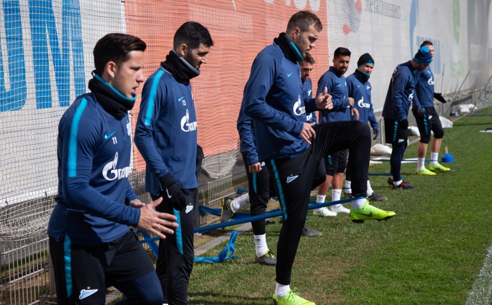 Открытая тренировка «Зенита» перед матчем с «Анжи»