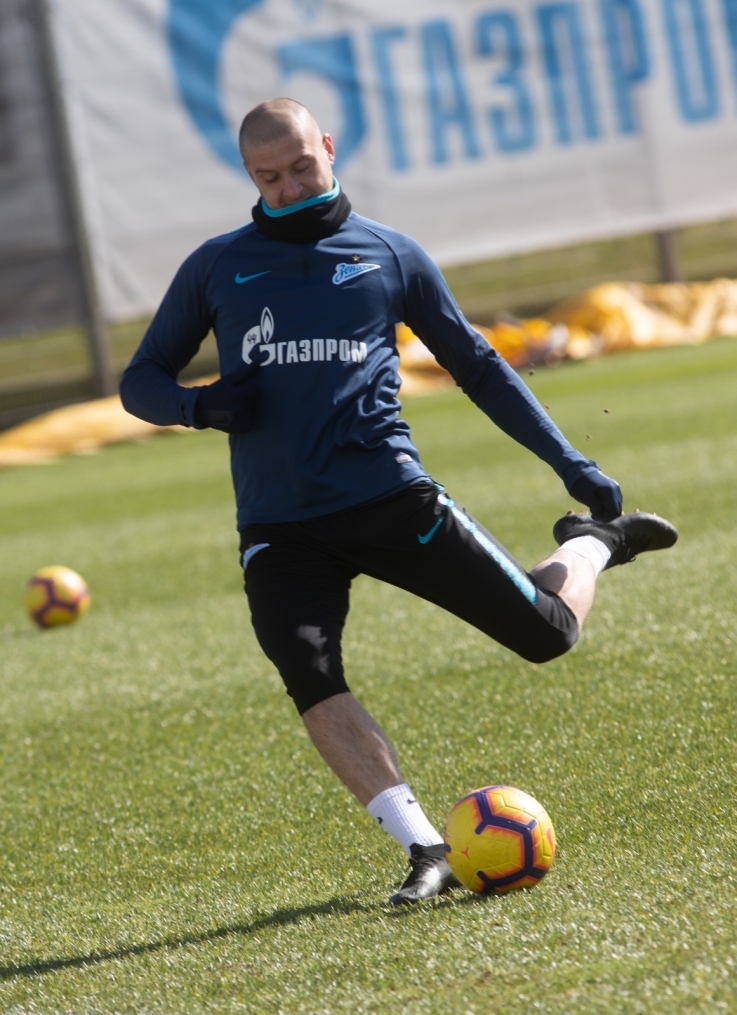 Открытая тренировка «Зенита» перед матчем с «Анжи»