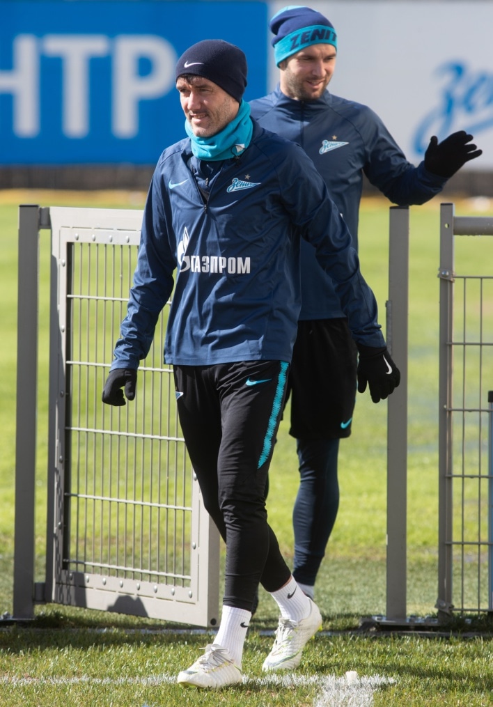 Открытая тренировка «Зенита» перед матчем с «Анжи»