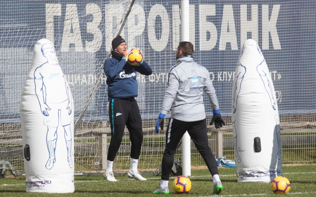 Открытая тренировка «Зенита» перед матчем с «Анжи»