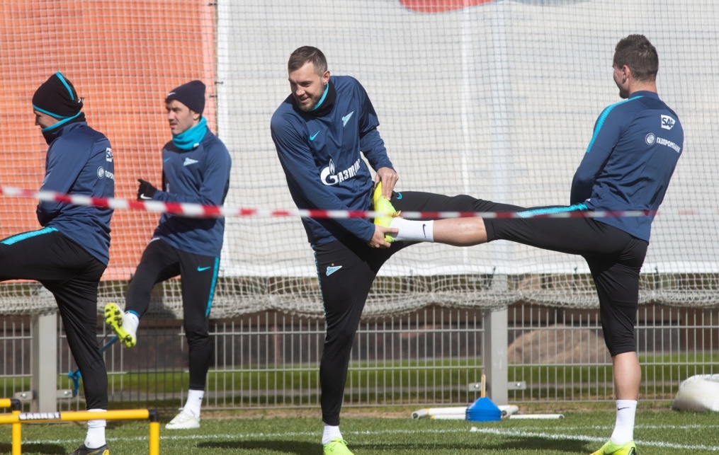 Открытая тренировка «Зенита» перед матчем с «Анжи»