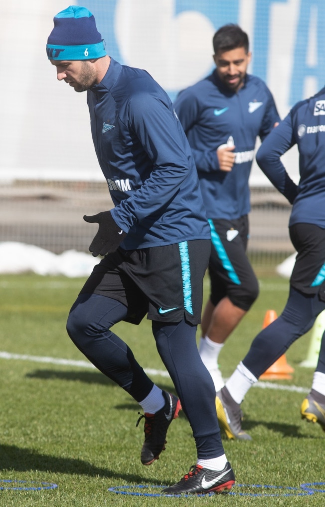 Открытая тренировка «Зенита» перед матчем с «Анжи»