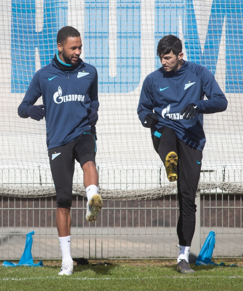 Открытая тренировка «Зенита» перед матчем с «Анжи»
