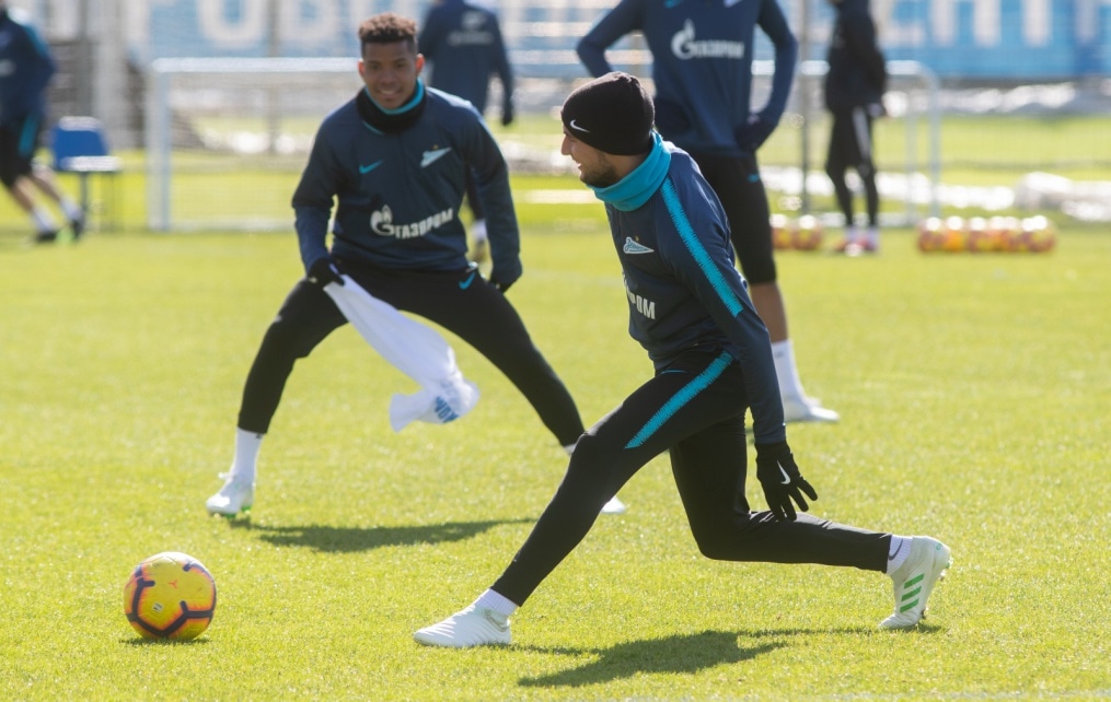 Открытая тренировка «Зенита» перед матчем с «Анжи»