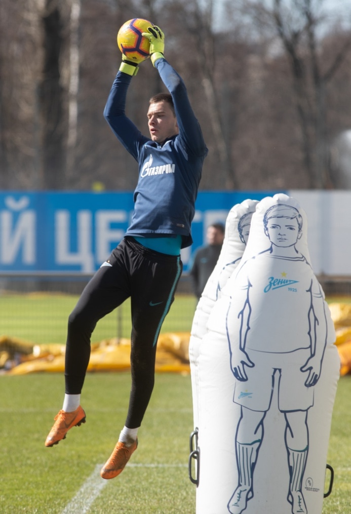 Открытая тренировка «Зенита» перед матчем с «Анжи»