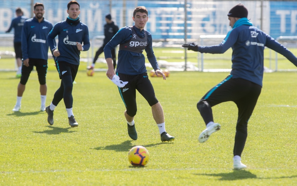 Открытая тренировка «Зенита» перед матчем с «Анжи»