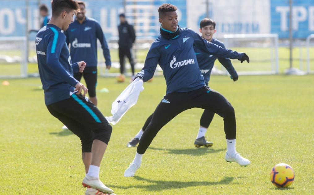 Открытая тренировка «Зенита» перед матчем с «Анжи»