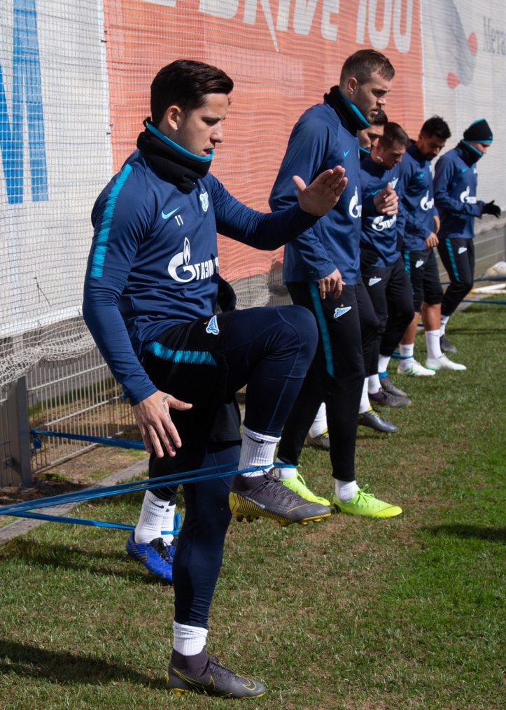 Открытая тренировка «Зенита» перед матчем с «Анжи»