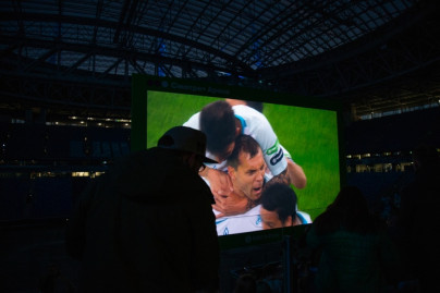 Фан-зона «Смотри+ Арена» на матче «Краснодар» — «Зенит»