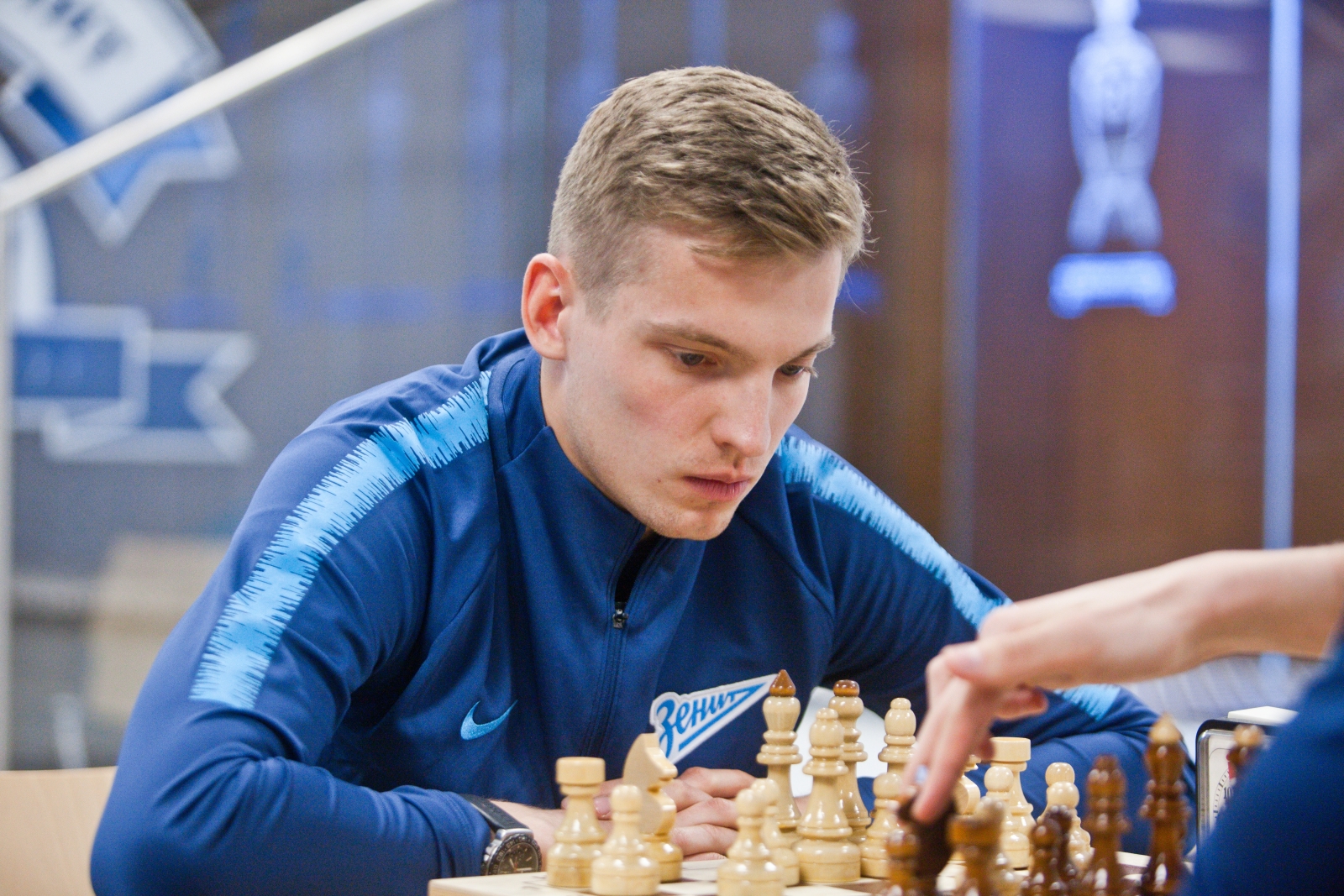 Финал шахматного турнира среди игроков «Зенита»-2 и «Зенита»-м