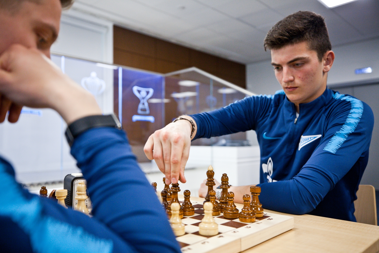 Финал шахматного турнира среди игроков «Зенита»-2 и «Зенита»-м