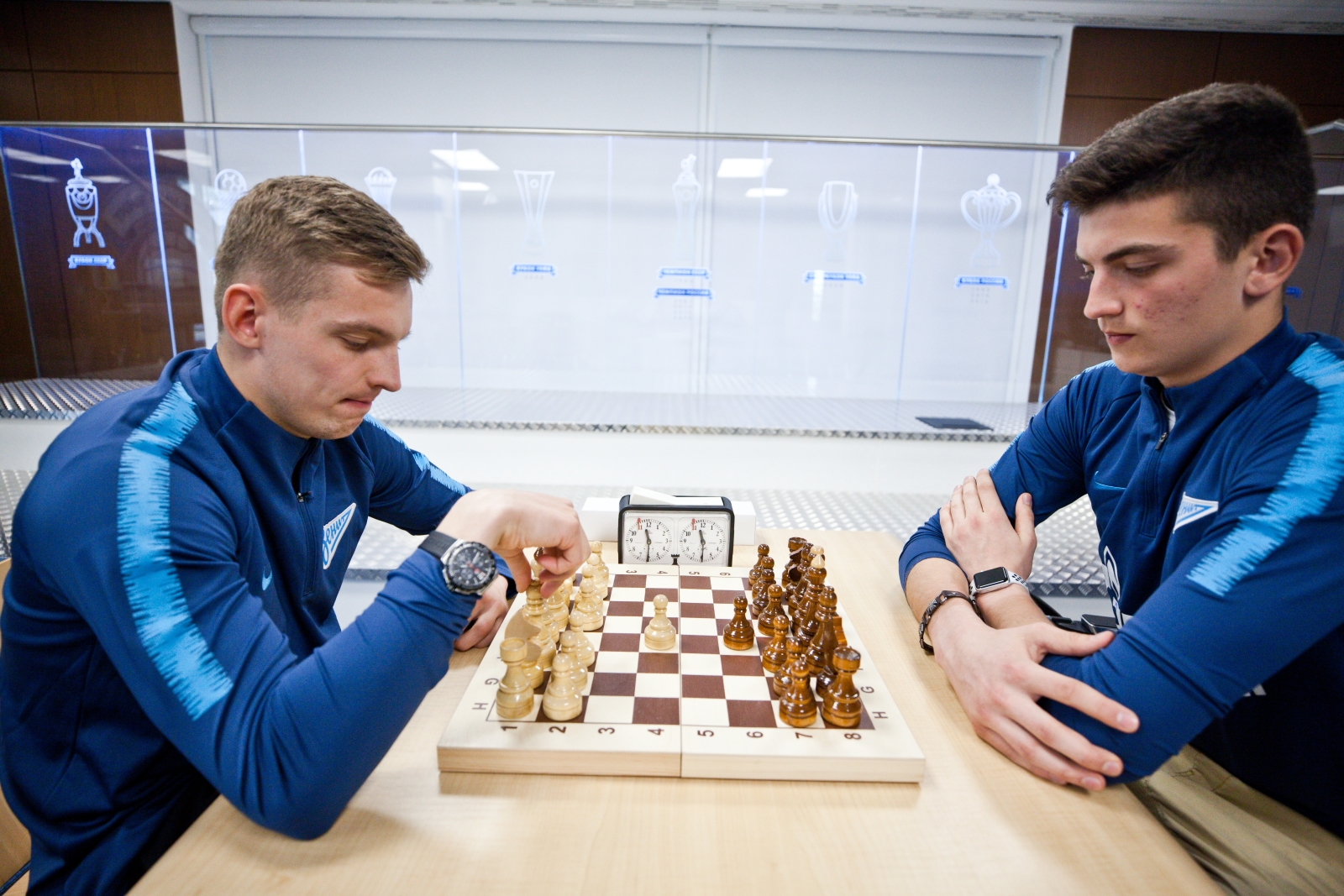 Финал шахматного турнира среди игроков «Зенита»-2 и «Зенита»-м