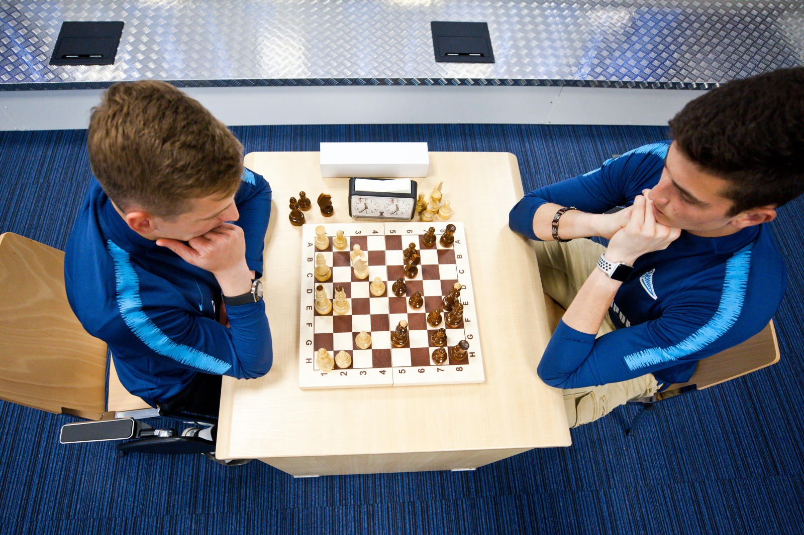 Финал шахматного турнира среди игроков «Зенита»-2 и «Зенита»-м